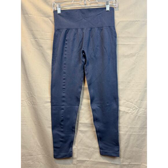 HALARA Pants - Halara Peacoat Seamless Flow High Waisted Ruched 7/8 Yoga Leggings, Size L